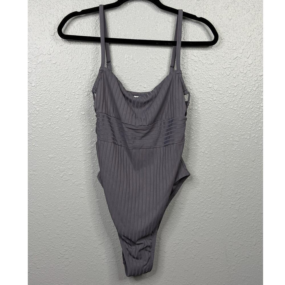 Shade Shore Grey One Piece Bathing Suit / Size-Large